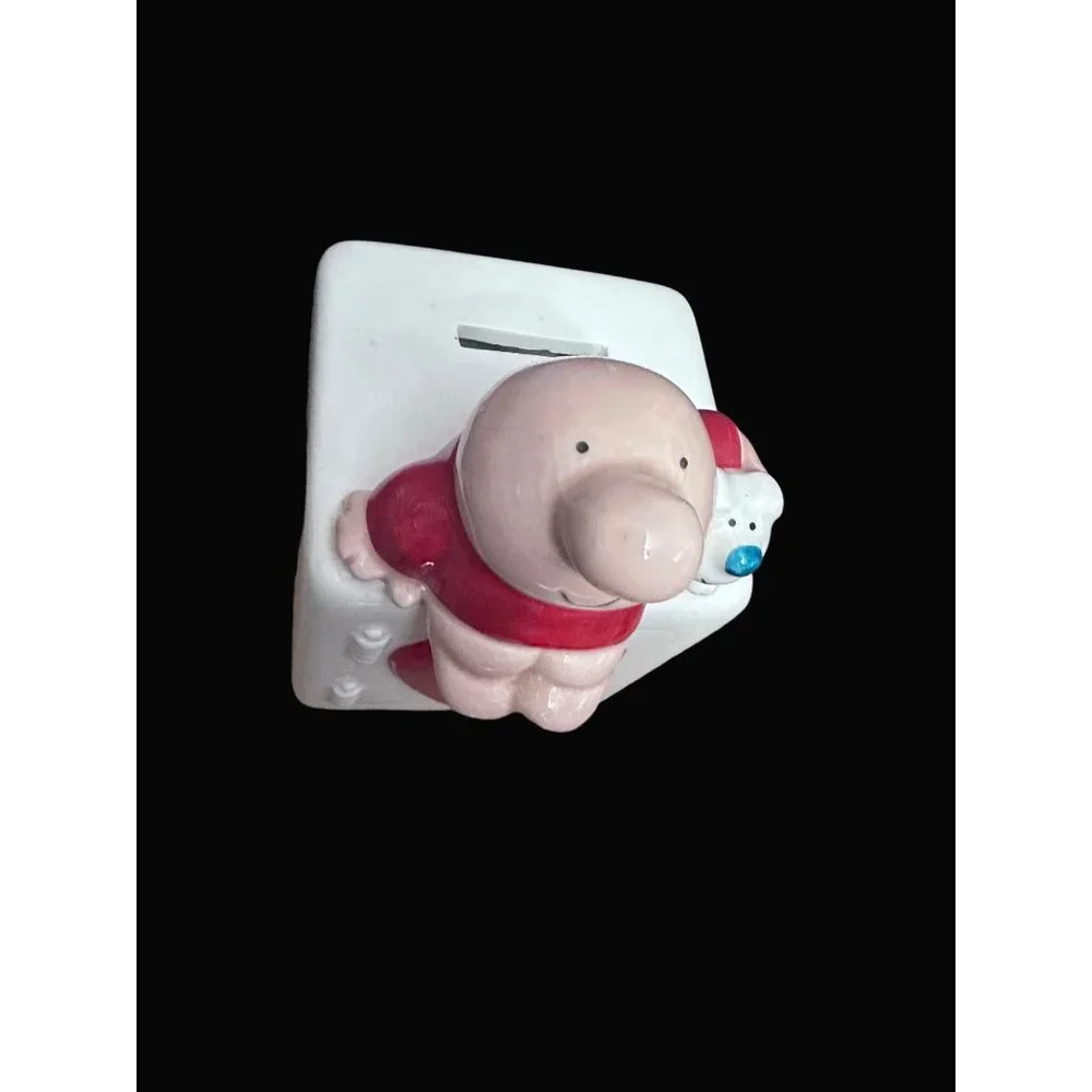 Ziggy Love Talk Ceramic Coin Bank  Heart & Dog‎ By Tom Wilson